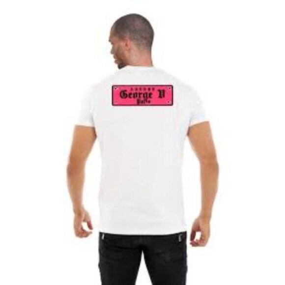 Avenue George V Paris T-Shirt Men's White Shirt Teddy Bear Rhinestone  XL 2XL - Picture 4 of 13